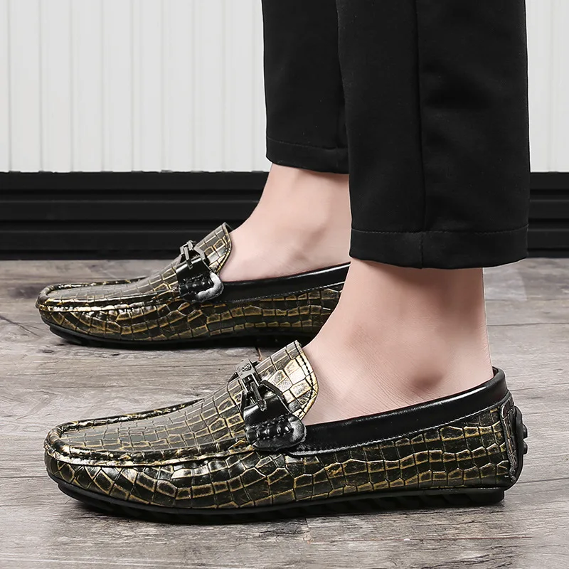 

Mom Shoes Autumn 2019 New Style Moccosins Fashion Genuine Leather Soft Bottom Shoe Korean-style Versatile Slip-on Trendy Shoes M