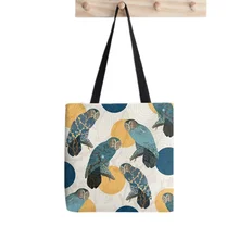 

2021 Shopper Owl Polka Tote Bag Printed Tote Bag women Harajuku shopper handbag girl Shoulder shopping bag Lady Canvas Bag