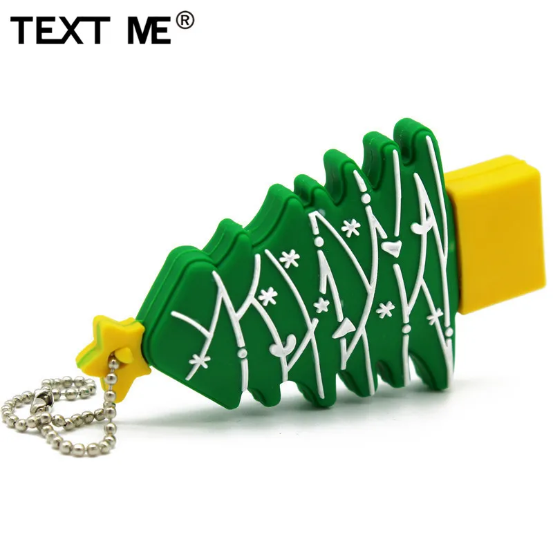 TEXT ME Рождественская елка usb2.0 4 ГБ 8 ГБ 16 ГБ 32 ГБ 64 ГБ флеш-накопитель USB флеш-накопитель Творческий Счастливого Рождества