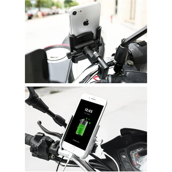 

MOTOWOLF Phone Holder Motorcycle Charger Support Telephone Moto Quad Lock Phone for HONDA SUZUKI YAMAHA BMW KAWASAKI BENELLI KTM