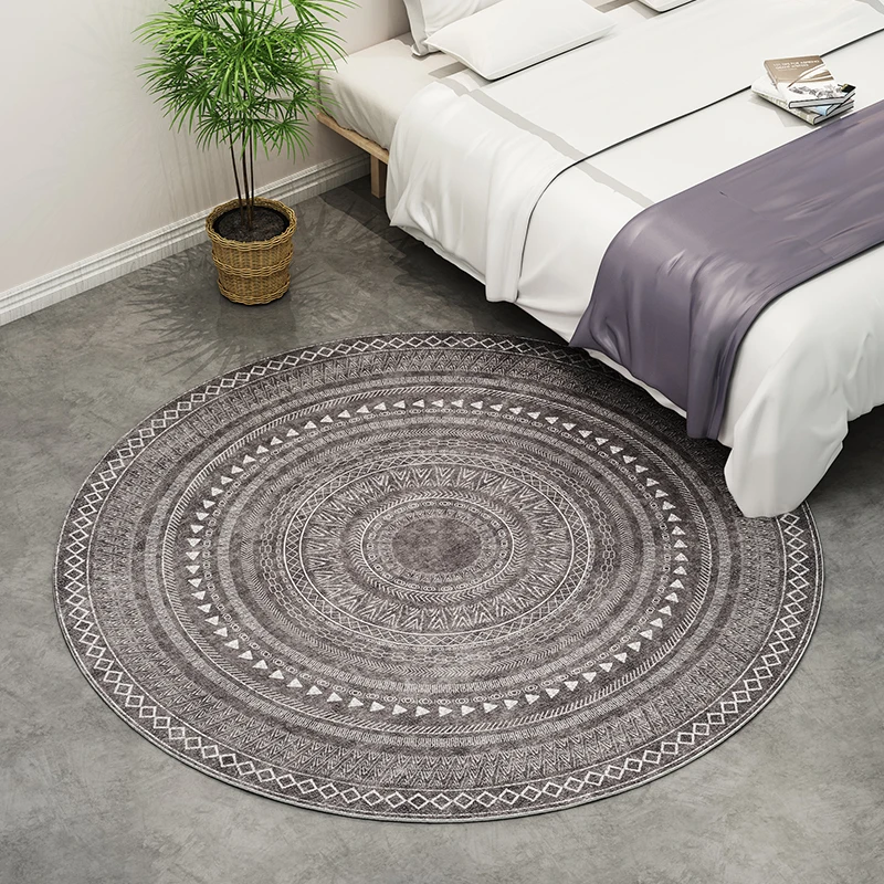 

Moroccan Round Carpet Livingroom Modern Bedroom Carpet Computer Chair Round Rug Home Entrance/Hallway Doormat Study Floor Rug
