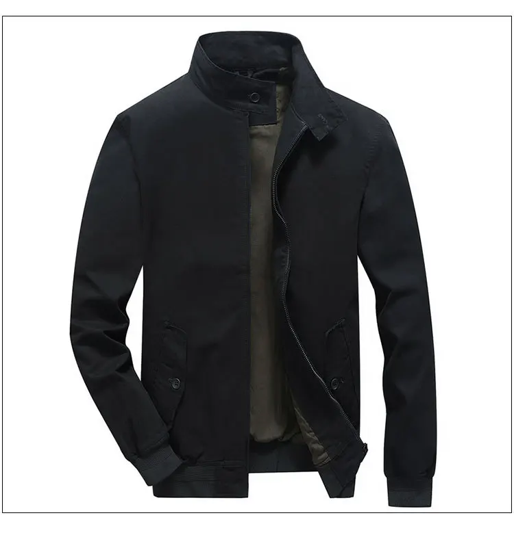 Осенне-зимняя мужская бейсбольная куртка с воротником, однотонное Мужское пальто, летные воздушные куртки «Force», брендовая готическая одежда, простая уличная одежда - Цвет: 1