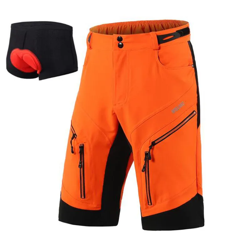 ARSUXEO DH Downhill Cycle Shorts Loose Fit Outdoor Sports MTB Men Mountain Bike Bicycle Cycling Short Pants | Спорт и развлечения
