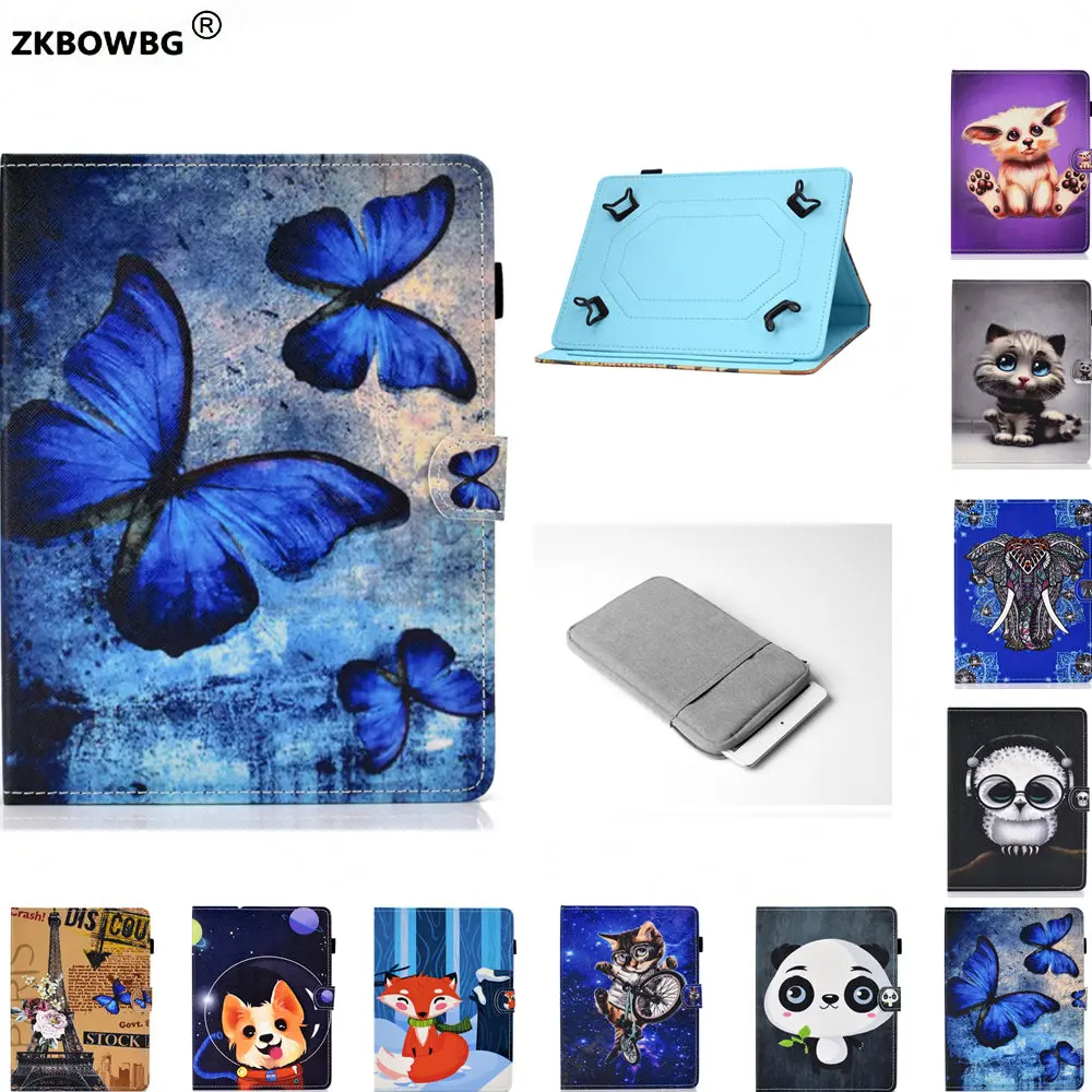 

10 Inch Universal Sleeve 10.1 inch Tablet Cover For BQ Aquaris M10 Ubuntu Edition/Tesla 2 W10/E10 PU Leather Case NO CAMERA HOLE