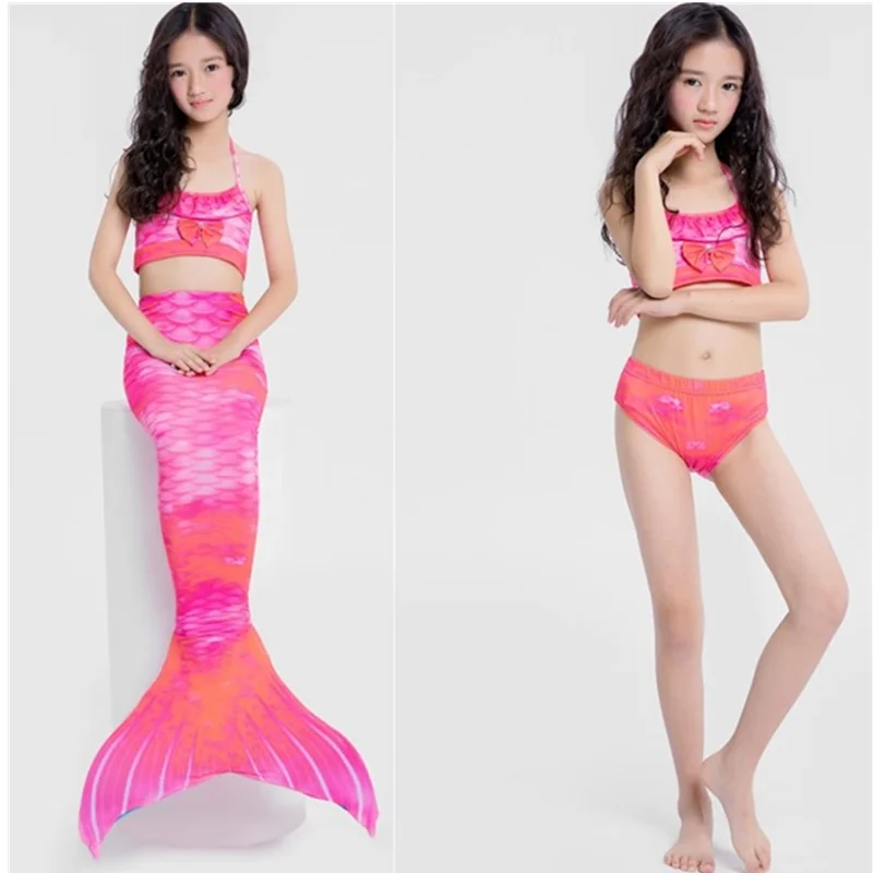 4 унида/комплект,, для девочек, sirena colas con Fin Traje de bamino, бикини, Traje de bamino, vestido para nignas con Flipper Monofin p