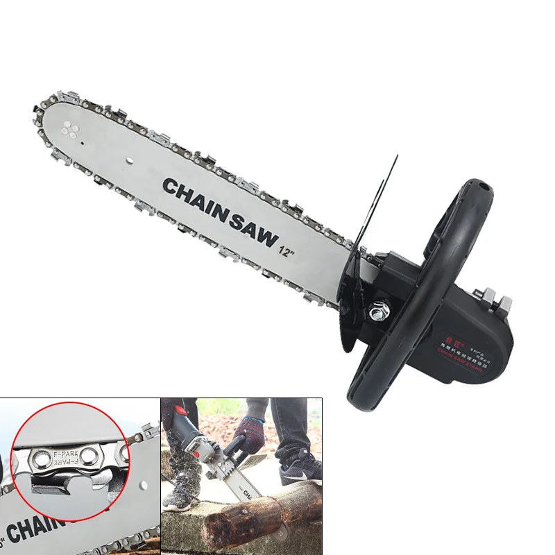 

12 Inch Chain Saw Set M10 Small Multi-functional Electric Chain Saw Stand Parts with Saw Blade Fit for Home Improvement and Wood
