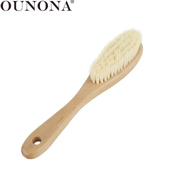

OUNONA Solid Wood Clean Brush Handle Multi-function Clothes Brushes Household Shoes Cleaning Brush for Laundry Home Cleaning