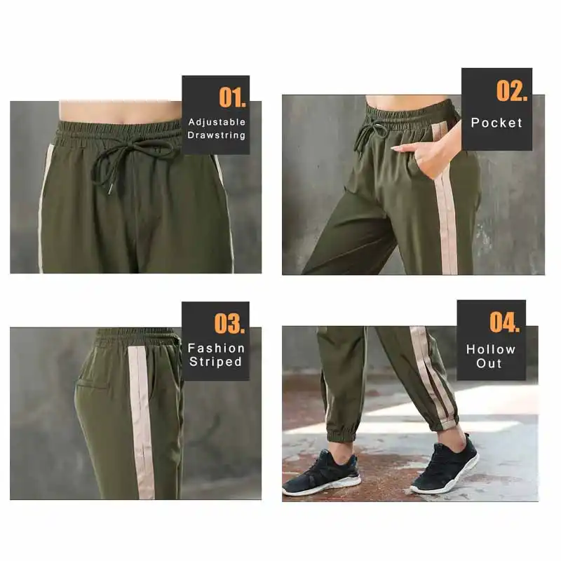 スポーツパンツレディース夏ジムジョギングパンツ女性運動クイックドライトレーニングシャツズボンフィットネスヨガsweatpant実行しているスポーツウェア Aliexpress