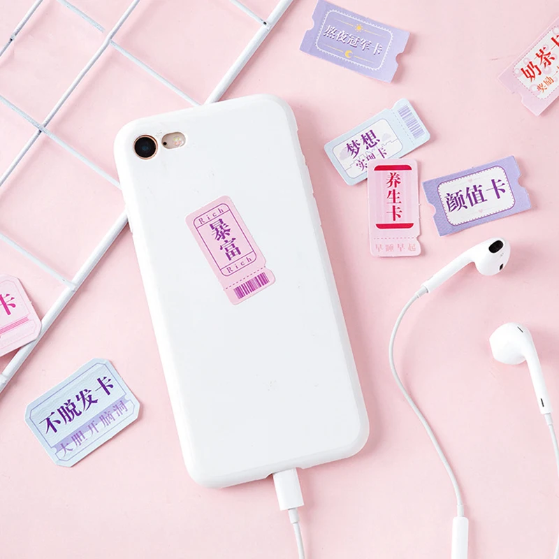 46 шт. розовые буквы персонажи DIY самодельный дневник наклейки Скрапбукинг Декор