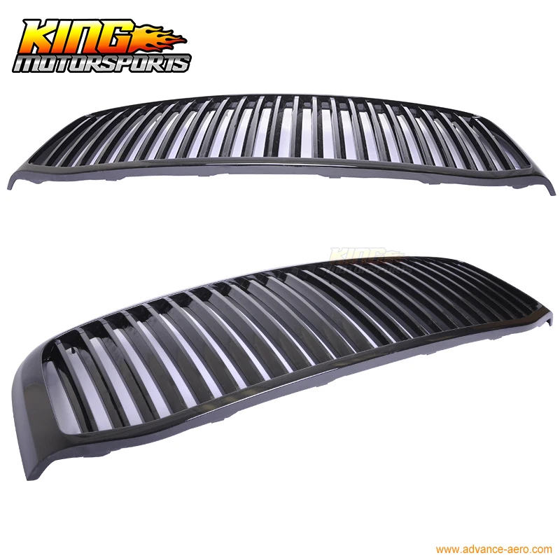 Подходит для 06 09 Dodge Ram Pickup 1500 2500 3500 вертикальный ABS глянцевый черный гриль