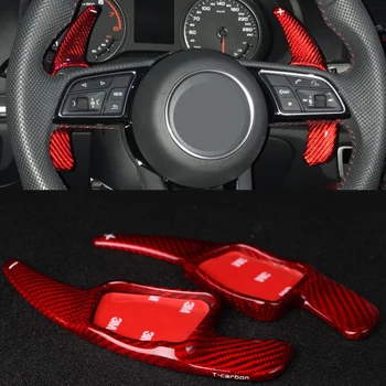 

Carbon Fiber Steering Wheel Paddle Extension Shifter For Audi A5 Sportback 2018 Car Accessories Styling Sticker Decoration