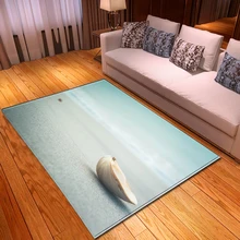 3D пляжный ковер в виде раковины для гостиной, украшения для дома, мягкий детский ковер для детской комнаты, детский коврик для игр, Ползания, спальни, столовой