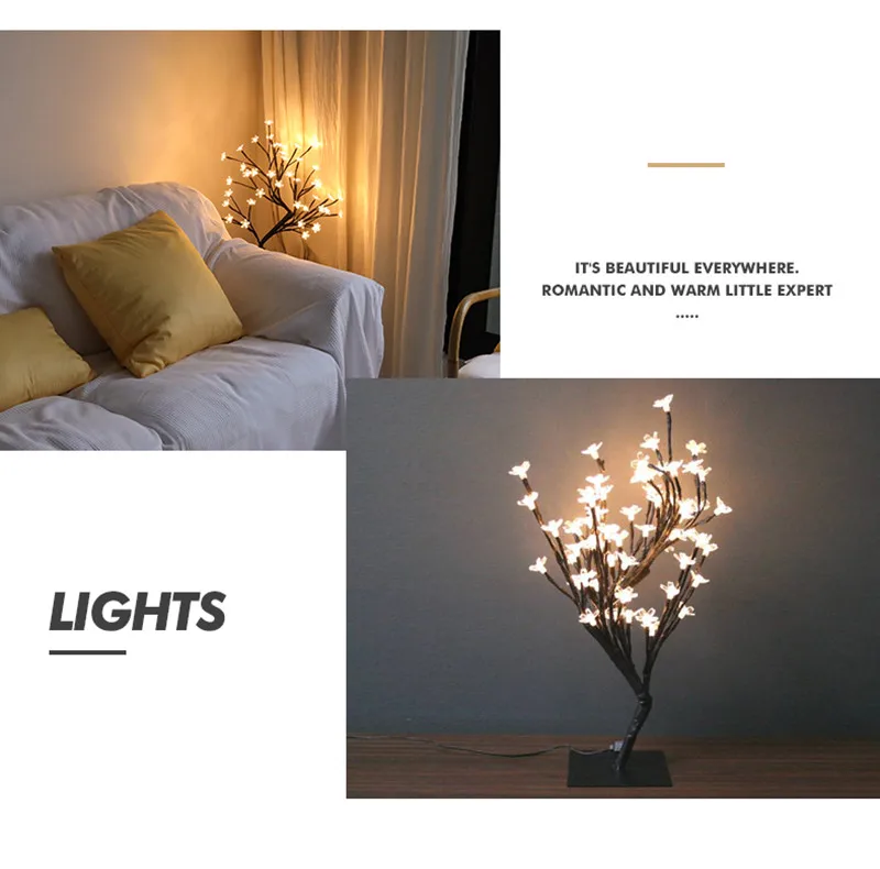 LED Rose Table Lamp USB Powered Rose Flower Fairy Light Valentine's Day Present Romantic Wedding Christmas Decor Desk Lamps Ins