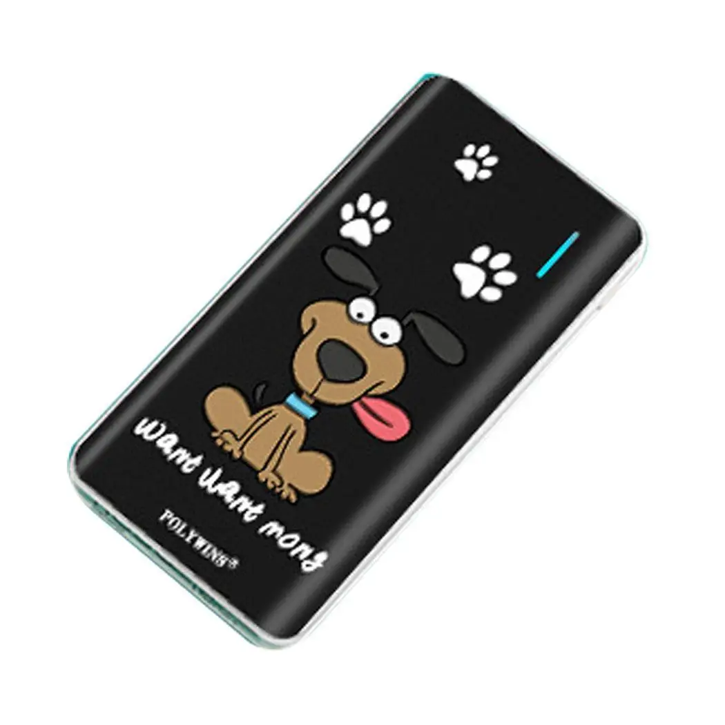 Новый портативный телефон милый рисунок собаки power bank 10000 мАч мобильное зарядное