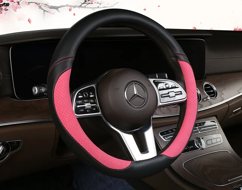 Крышка рулевого колеса автомобиля рукоятка Крышка Автомобиля установленная крышка рулевого колеса si ji diantong автомобильная ручка крышка внутренняя отделка автомобиля поставки