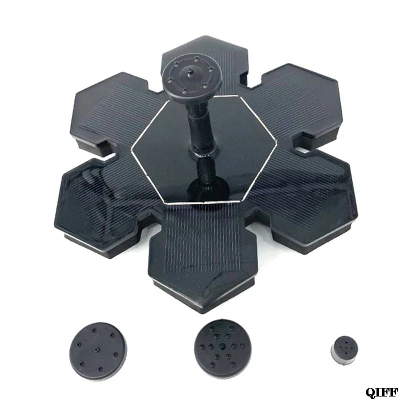 Floating Solar Water Fountain Pump, Outdoor Free Standing Submersible Solar Powered Fountain Pump for Bird Bath