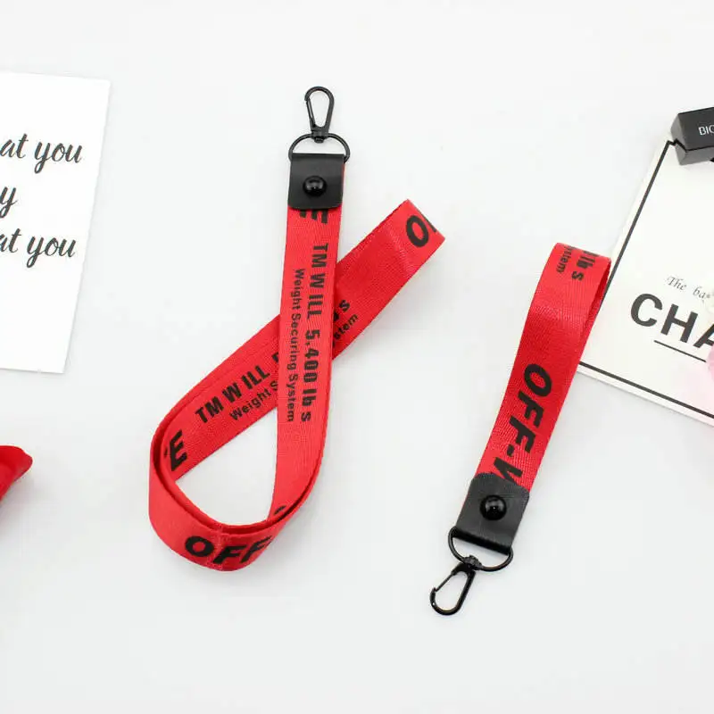 Off White брелок для женщин лента чехол для телефона кошелек сумка брелок 5 цветов llaveros sleutelhanger chaviro portachiavi