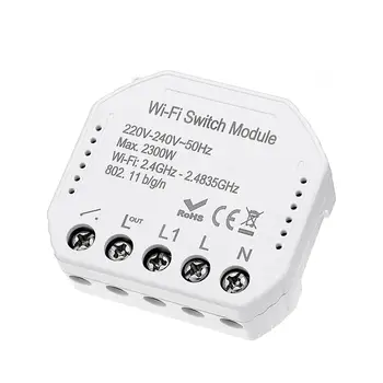 

WIFI Smart Light Switch Diy Breaker Module Smart Life/Tuya APP Remote Control Works With Alexa Echo Google Home