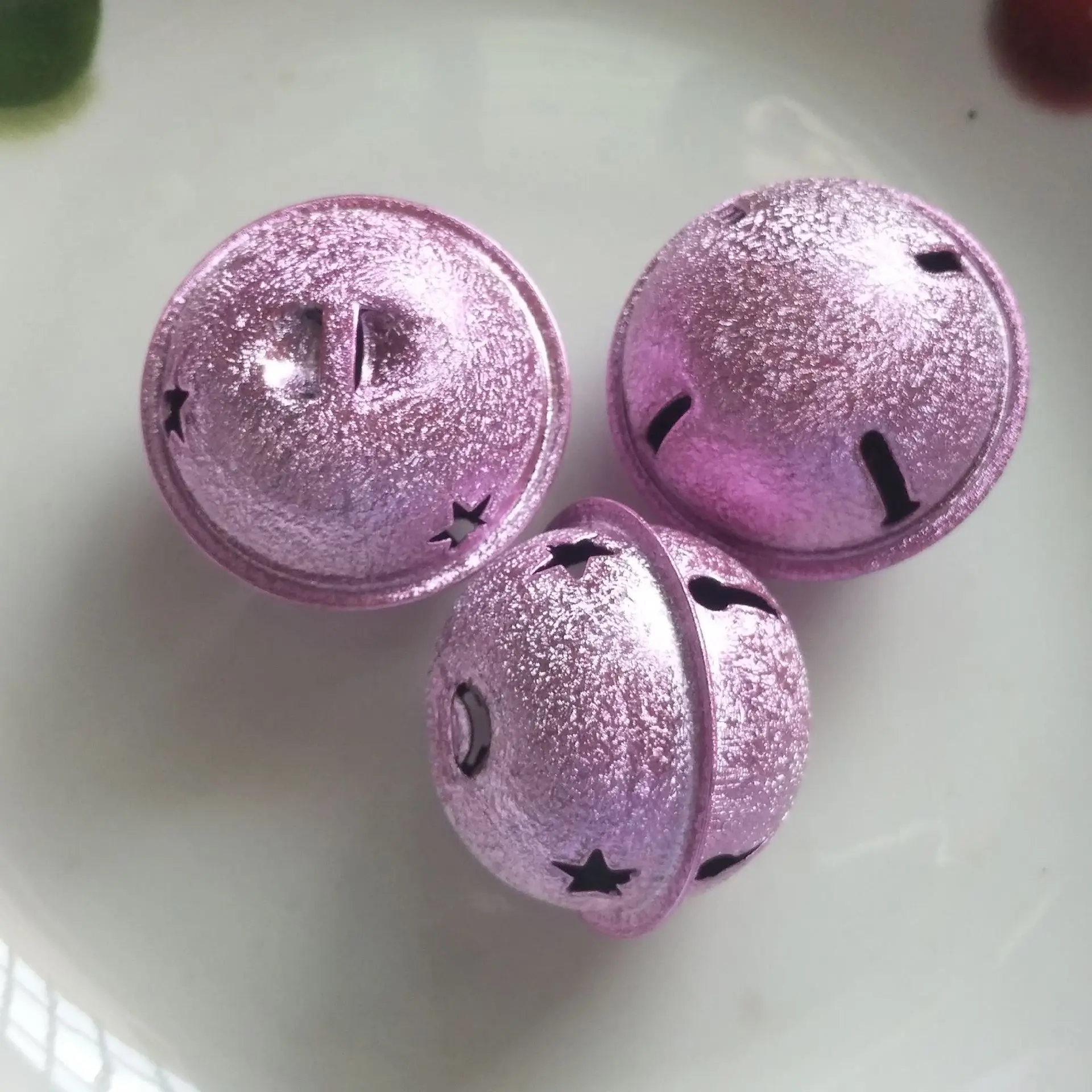 pink DIY ремесла Рождественская елка колокольчики семейное украшение Подвесные Подвески Материал для рукоделия рождественские аксессуары - Цвет: pink