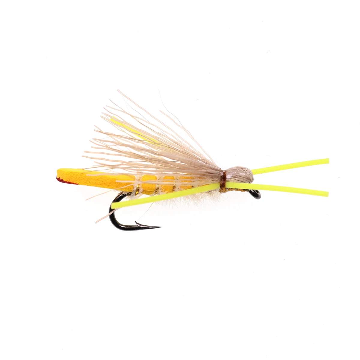 Wifreo 4 шт. желтый Хоппер Madam Dry Fly коричневый Радуга Cutthroat форель Fly Рыбалка свежая вода пена мухи размер#10