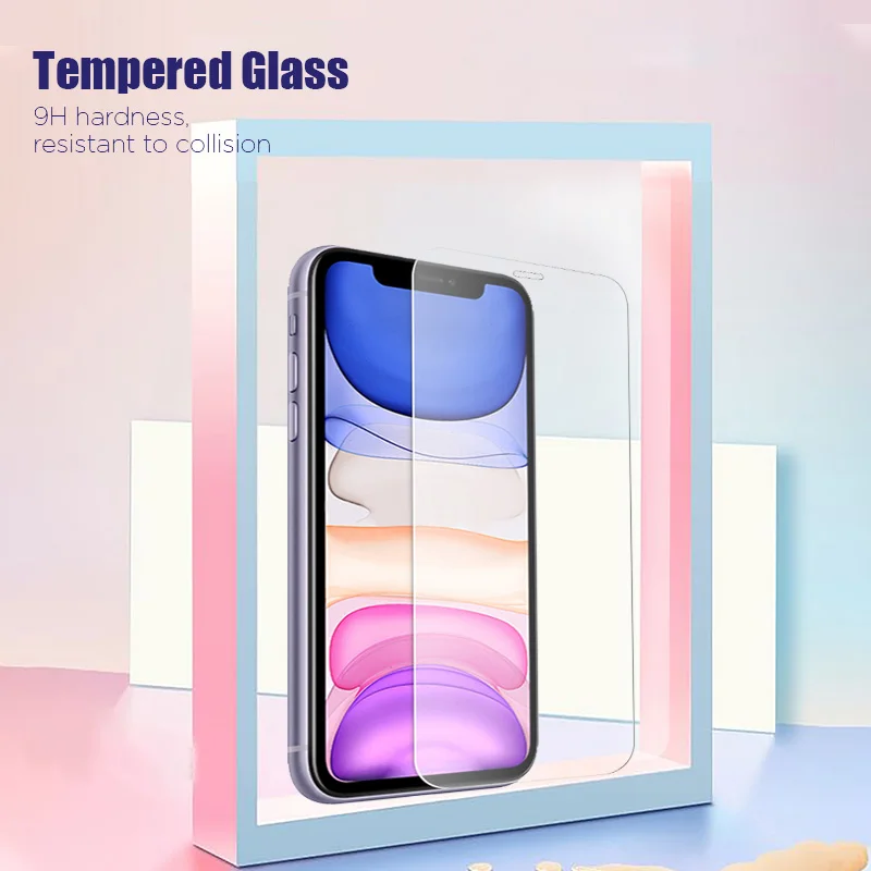 Закаленное стекло для iPhone 6 6s 7 8 plus XR X XS Max 9H закаленное защитное 4 4s 5 5s SE|Защитные