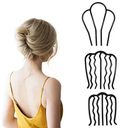 Korean Style Hairpin Comb Simple Fashion Women Styling Tool Braiding Twist Fork Curly Hair Clip Ornament