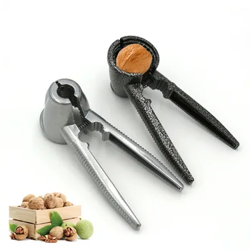 

1pc Alloy Nutcracker Sheller Crack Almond Walnut Pecan Hazelnut Filbert Nut Kitchen Nut Sheller Clip Clamp Plier kitchen Tools
