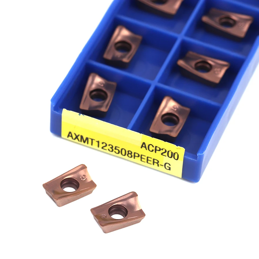 AXMT123508PEER-G ACP200 твердосплавные фрезерные Вставки Высокопрочный металлический фреза токарный станок с ЧПУ для обработки станков
