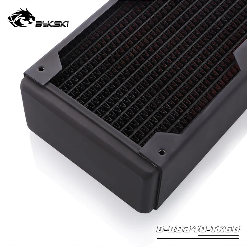Bykski B-RD240-TK60 240 мм 2x12 см 60 мм Тройной Ряд медный радиатор водяного охлаждения