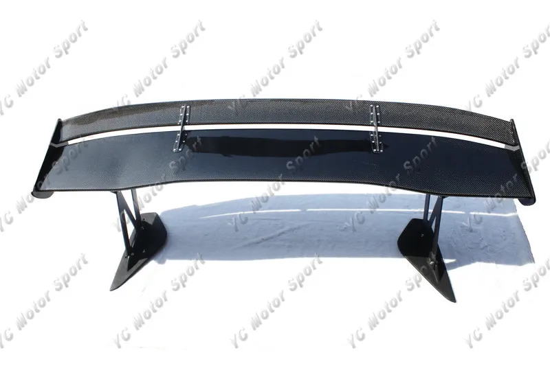 2001-2007 Mitsubishi Evolution 7-9 Voltex Type5 Style Trunk Spoiler GT Wing 1700mm CF with 39mm Aluminum Stands (1)