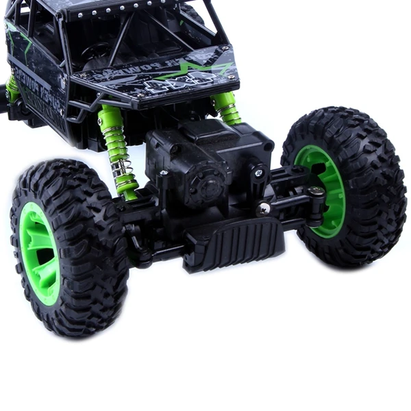 2,4 ГГц 1:18 масштаб 4x4 рок сканеры автомобиль RC Рок Гусеничный 4WD Внедорожный гоночный грузовик автомобиль игрушка, ЕС вилка зеленый