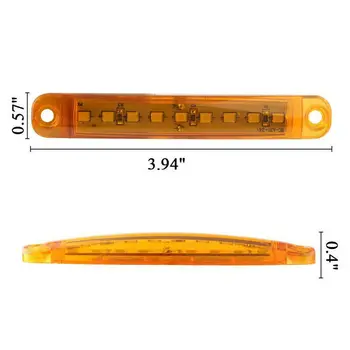 

Truck Side Markers Indicator Light 9 LED Bus Trailer Side Marker Dustproof