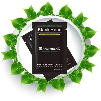 

10 pcs/lot Acial Black Mask Bioaqua Face Care Nose Acne Blackhead Remover Pore Cleanser Mask Black Head Mask