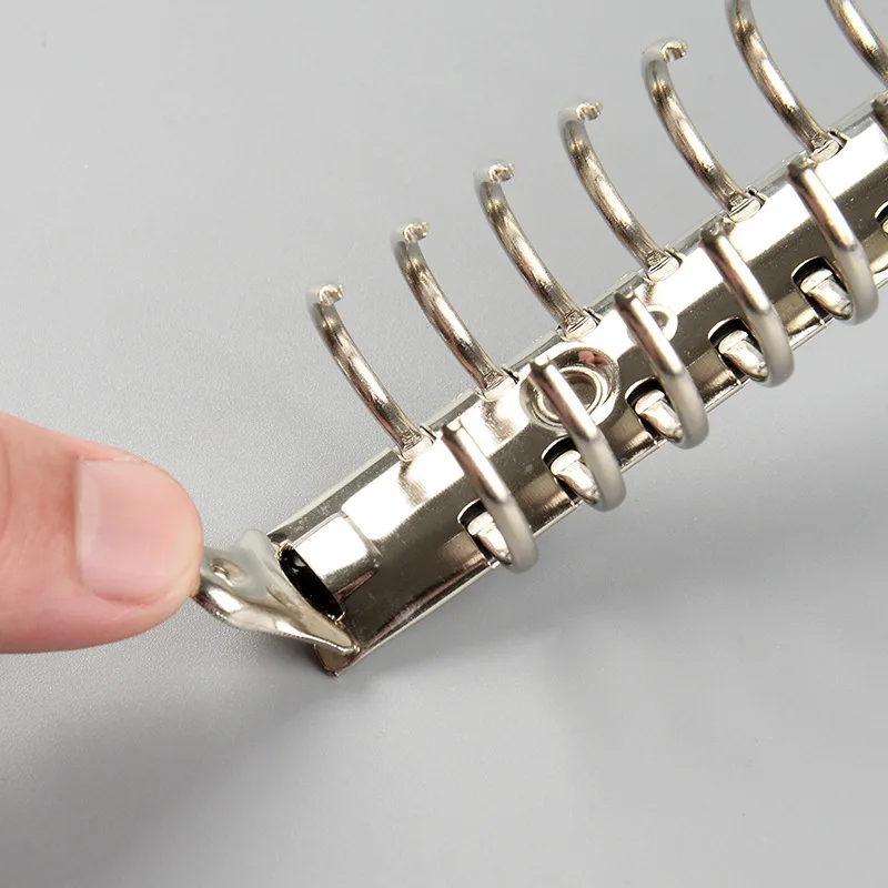 A4/A5/B5/A6/A7 Metal Spiral Binder Clip Loose-leaf Silver Binders Notebook File Folder Hoop Clips Album Scrapbook Binding Rings