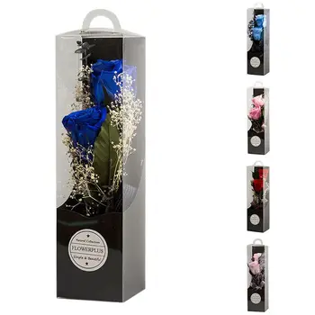 

Double Roses Eternal Flower Bouquet For Valentine's Day Mother's Day Or Christmas Day Gift