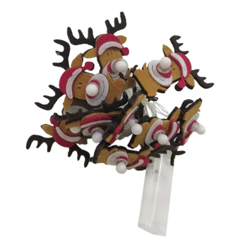 

Christmas Deer LED Light String 10 Light Battery Operation Fairy Christmas Light, Indoor Outdoor Decoration Wedding Famil