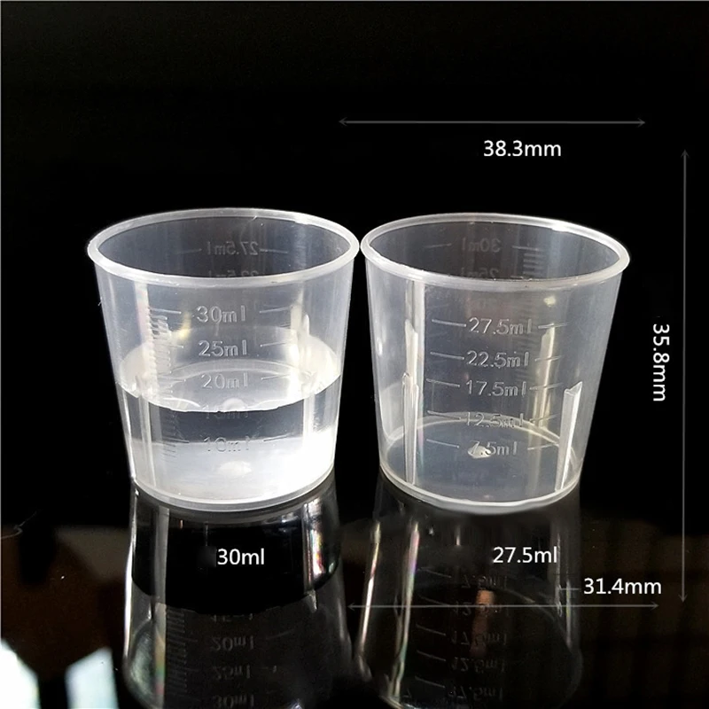 Measuring Cups for Resin 30 ML Mixing Cups Clear Medicine Measuring Cup  10098225 