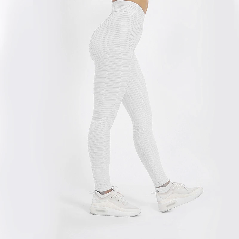 Zhangyunuo, спортивные штаны для йоги, высокий эластичный пояс, плотные леггинсы, спортивная одежда для женщин, для тренажерного зала, фитнеса, Длинные спортивные штаны - Цвет: white
