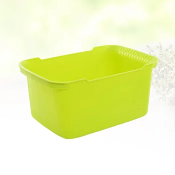 

1PC Washing Basket Durable Practical Plastic Strainer Storage Rack Drain Basket Storage Basket Fruit Organizer
