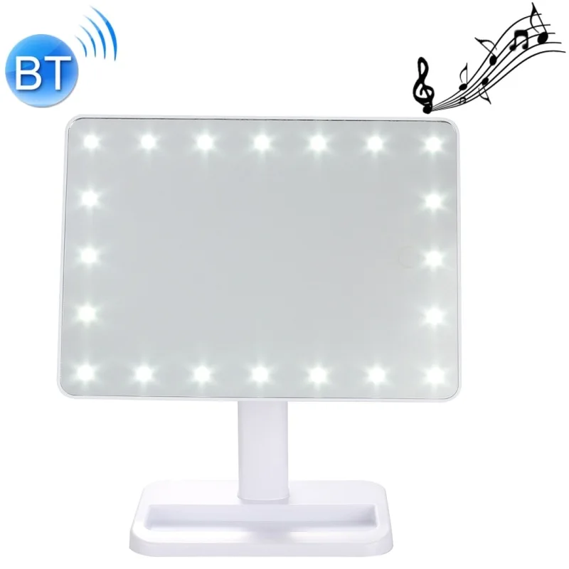 

Multifuction Bluetooth V4.2 Speaker Stereo Loudspaeker Portable LED Makeup Mirror Smart Music Player Usb Charging