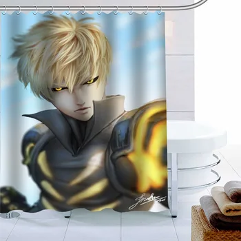 

Custom Danganronpa Anime Boy Shower Curtain Polyester Fabric Bath Screens Curtains For Bathroom 3D Waterproof Bath Curtain Hook