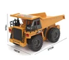 Huina 1540 Rc Dump Truck 1:18 6 Ch 2.4G Alloy Remote Control Dump Truck 4WD Construction Vehicle Toys Machine Model Car for Boy 6