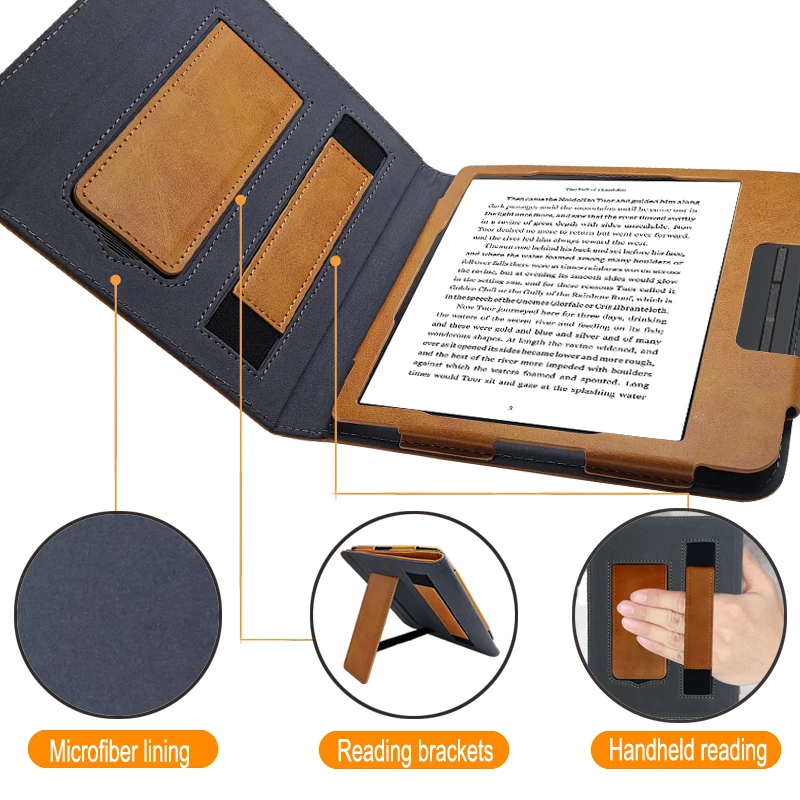 Kobo 7 дюймов чехол кронштейн Ручной Чехол для всех новых " Kobo Libra H2O( выпуск) Электронная ридер стенд держатель Крышка Авто Режим сна/пробуждения