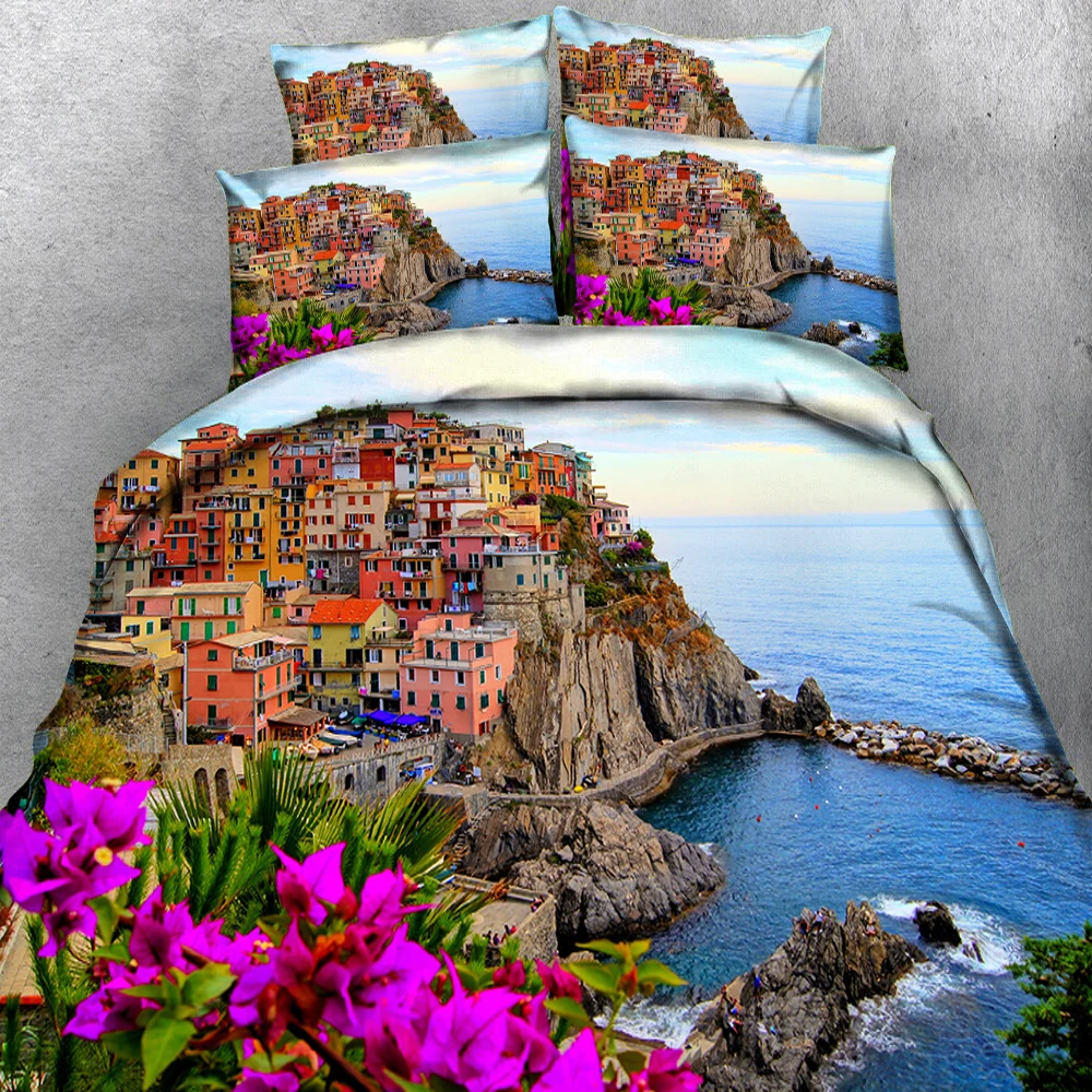 

Europe and America Travel Hotel, Guesthouse, Luxury Suite, Ocean View Room, Bedding Set, 3D Sheets And Quilt , Supplier Wholesal