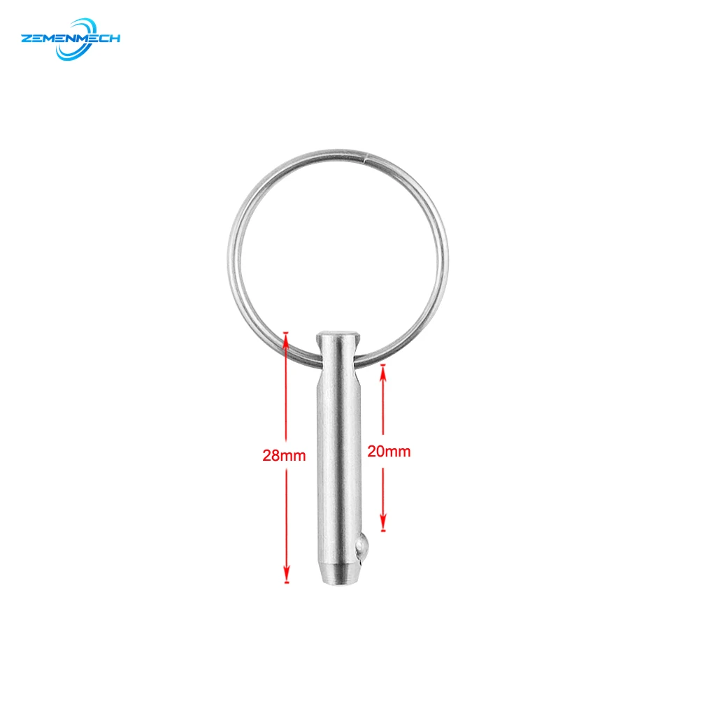5mm Marine Grade Quick Release Ball Pin 316 Stainless Steel for Boat Bimini Top Deck Hinge Boat Accessories Marine Hardware