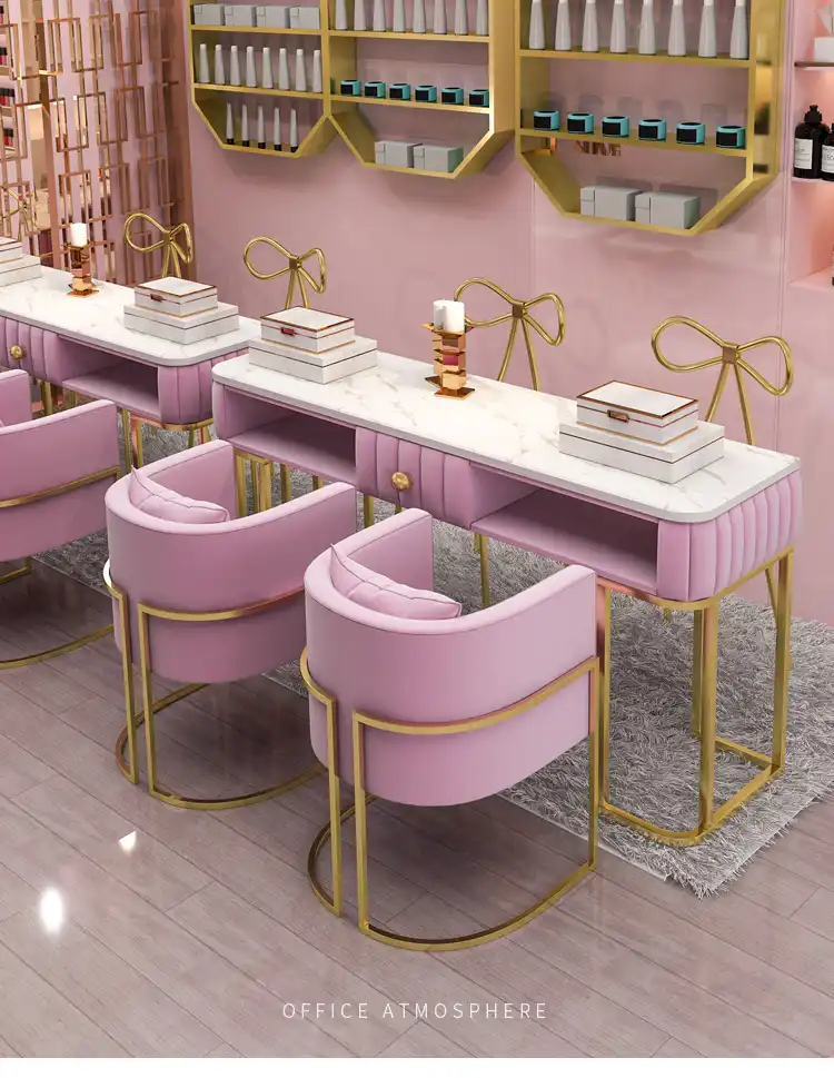 大理石マニキュアテーブルと椅子セットネット赤シングル ダブルマニキュアテーブルダブルマニキュアテーブルワークテーブル ネイルテーブル Aliexpress