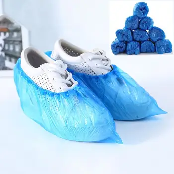 

10pcs Waterproof Disposable Shoe Covers Floor Protector Carpet Cleaning Cover Women Man Anti-Slip Shoe Accessories