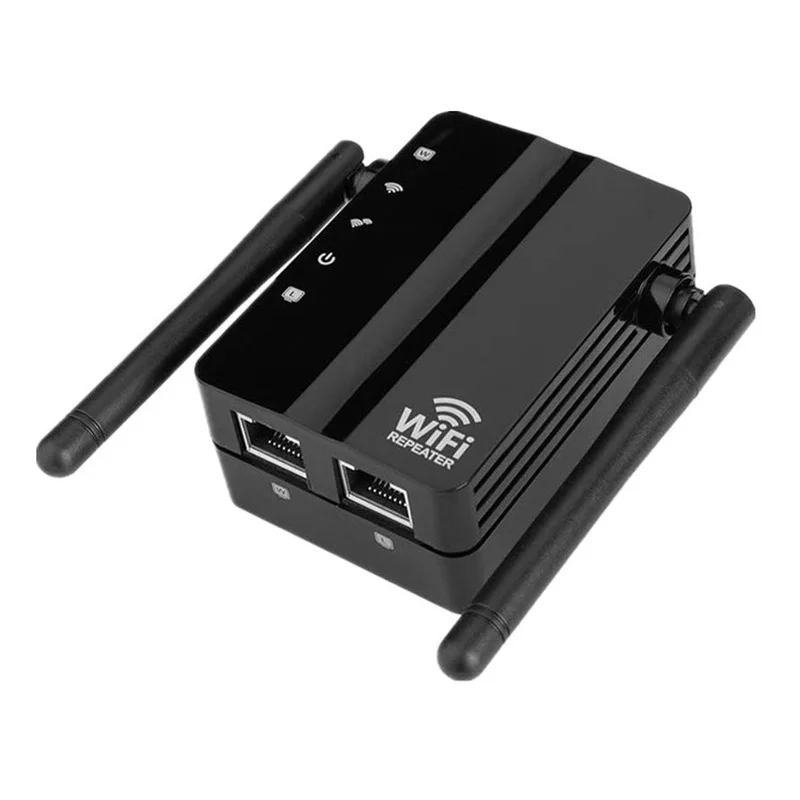 2.4G Wireless WiFi Repeater Dual Band 300Mbps Signal Amplifier Booster 2 Antennas Range Extender Wlan LAN Port Router | Безопасность и