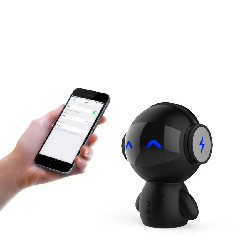 Ams-портативный мультяшный Робот Мини Bluetooth динамик s Bluetooth беспроводной креативный банк приемник банк динамик стерео музыкальный плеер