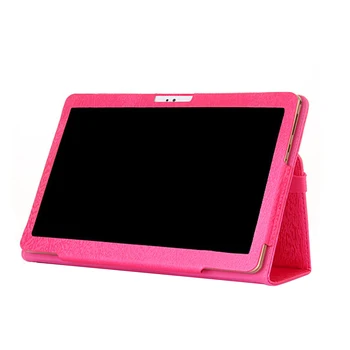

10.1 Inch Lightweight Desktop Folio Leather Accessories Folding Universal Type Tablet Case Dustproof Portable Stand Cover Solid